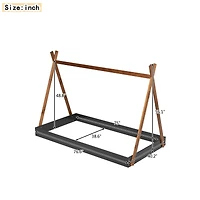 Streamdale Twin Size Tent Floor Bed With Triangle Structure