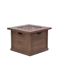 Streamdale Stunning Square Mgo Fire Pit Table for Outdoor Gatherings