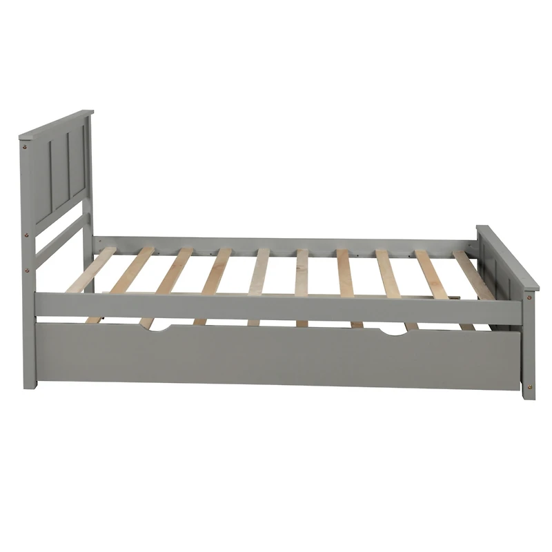 Streamdale Platform Bed With Twin Trundle, Frame