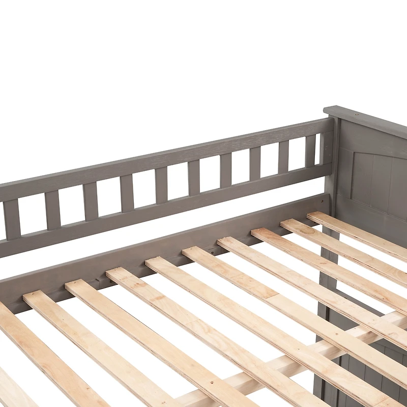 Streamdale Gold Full-Over-Full Bunk Bed with Twin Trundle