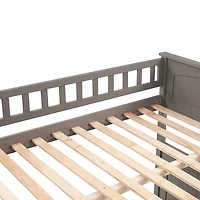 Streamdale Gold Full-Over-Full Bunk Bed with Twin Trundle