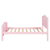 Streamdale Twin Bed Frame with Wood Slats, Headboard, and Footboard