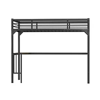 Streamdale Twin Loft Bed with Desk and Storage