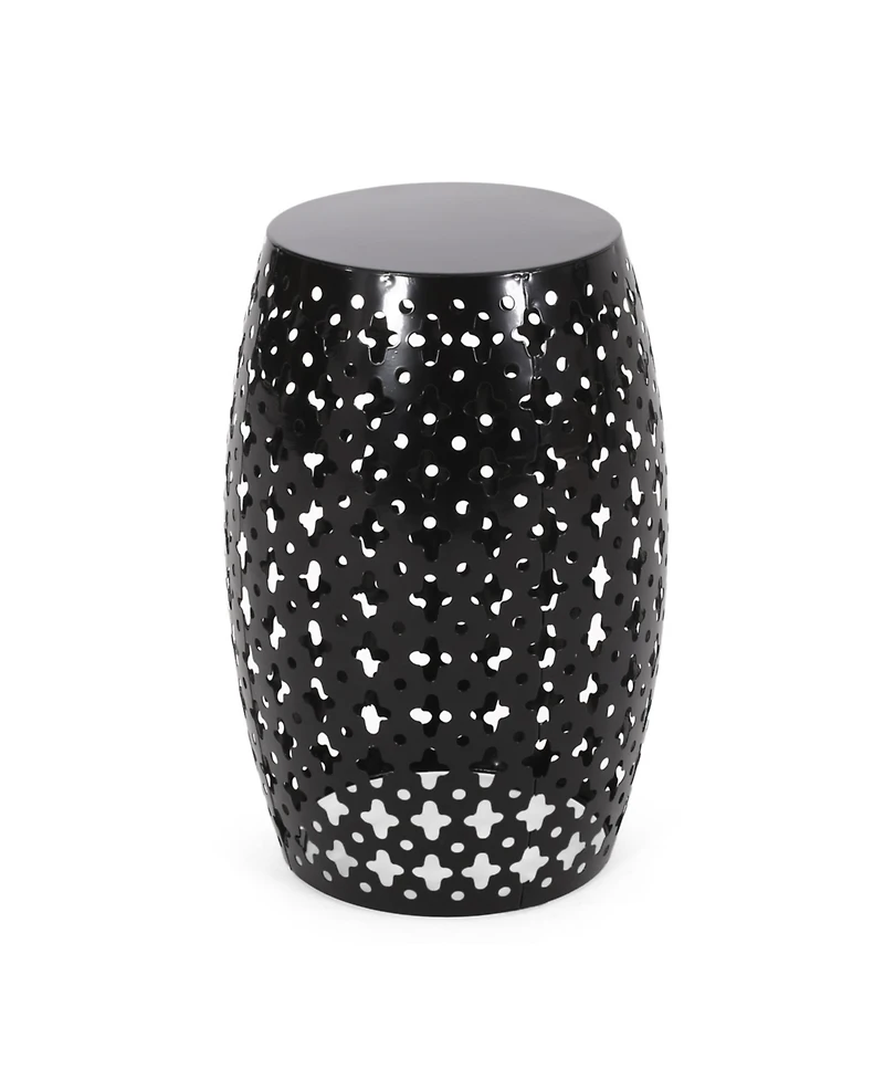 Streamdale Modern No Assembly Gold Iron Cut Accent Table Set