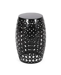 Streamdale Modern No Assembly Gold Iron Cut Accent Table Set