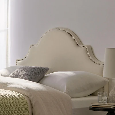 Streamdale Grand Hollywood Headboard with Nailhead Trim