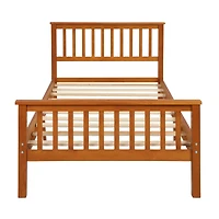 Streamdale Wood Platform Bed With Headboard And Footboard