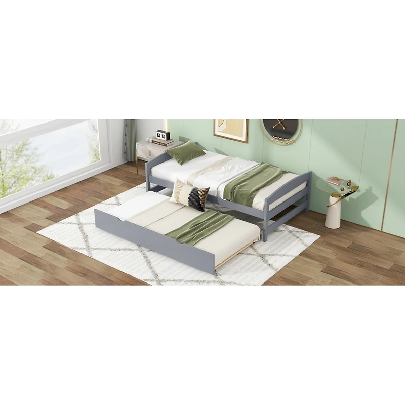 Streamdale Twin Platform Bed With Trundle