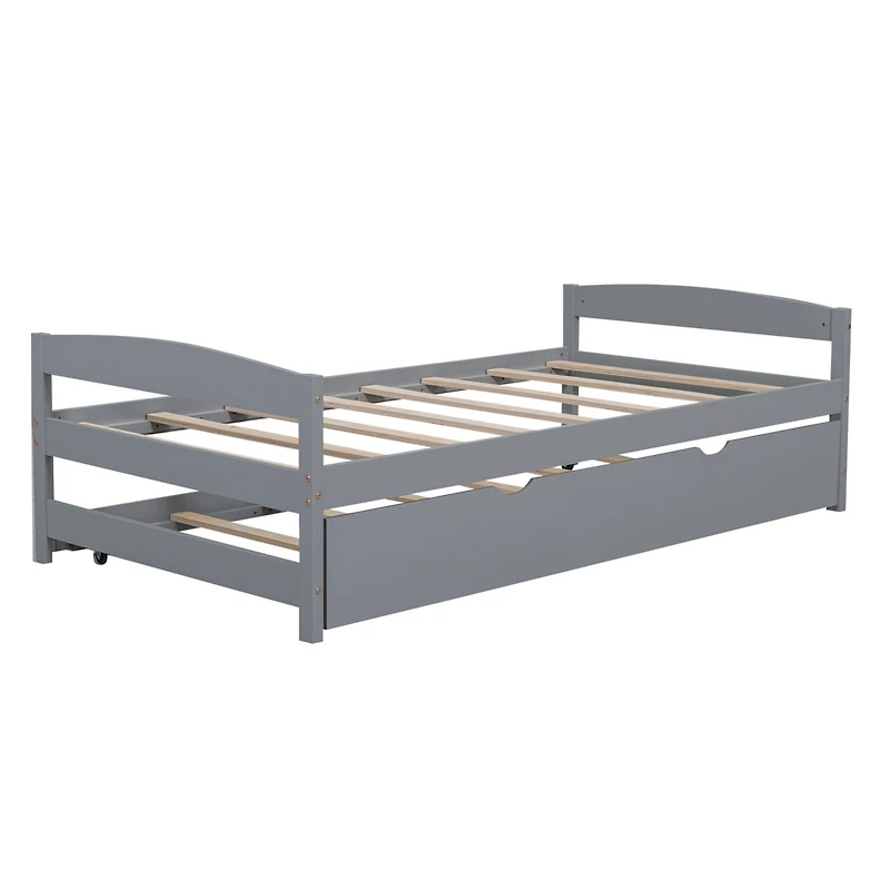 Streamdale Twin Platform Bed With Trundle