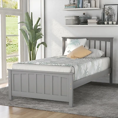 Streamdale Wood Platform Bed Twin