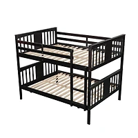 Streamdale Full Over Full Bunk Bed With Ladder For Bedroom, Guest Room Furniture