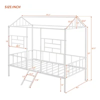 Streamdale Twin Metal Bed Frame with Slat Support