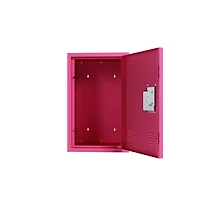 Simplie Fun Compact Rose Pink Steel Storage Cabinet: Detachable, Ample Storage Space, Easy Assembly