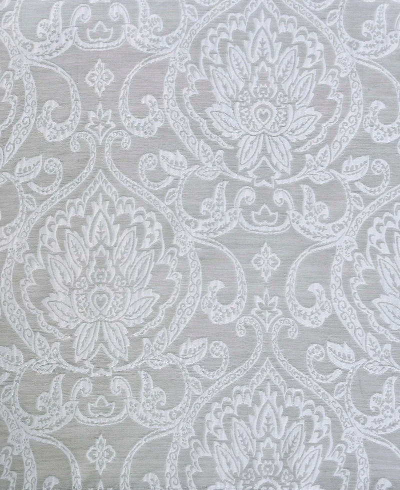 Superior Lotus Jacquard Classic Floral Damask Window Curtain Panel Set with Grommet Header, 52 X 84
