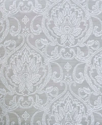 Superior Lotus Jacquard Classic Floral Damask Window Curtain Panel Set with Grommet Header, 52 X 84