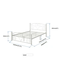 Simplie Fun Full Metal Bed for Home or Office Use
