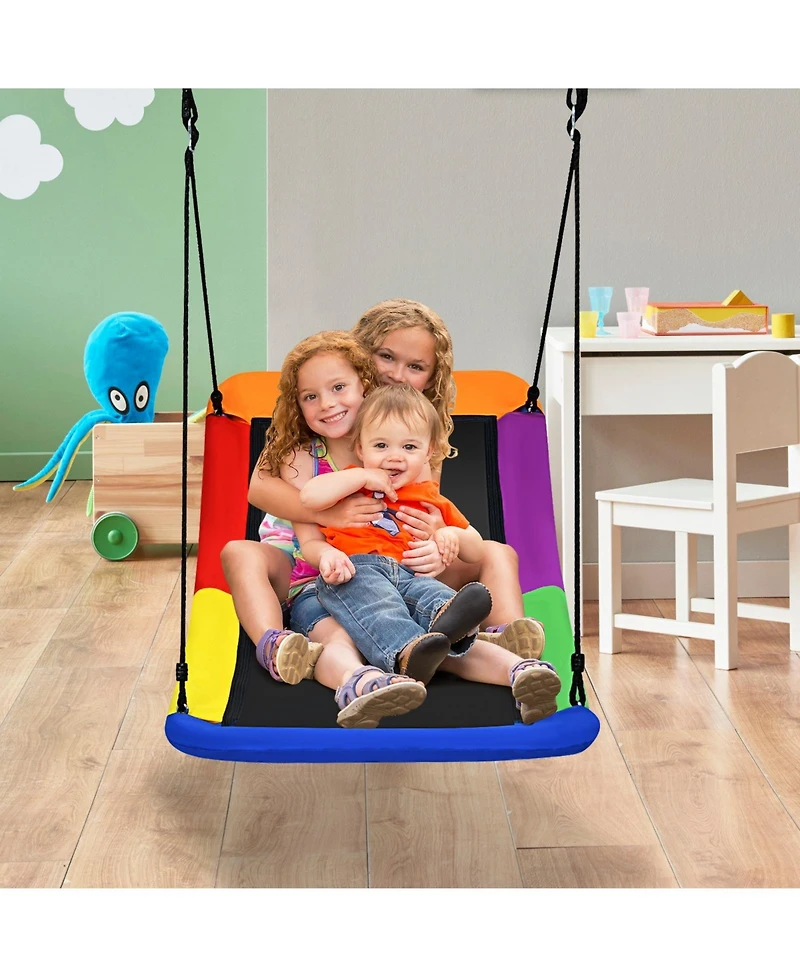 Slickblue Boys Platform Tree Swing 700 lbs Capacity Adults Outdoor Fun