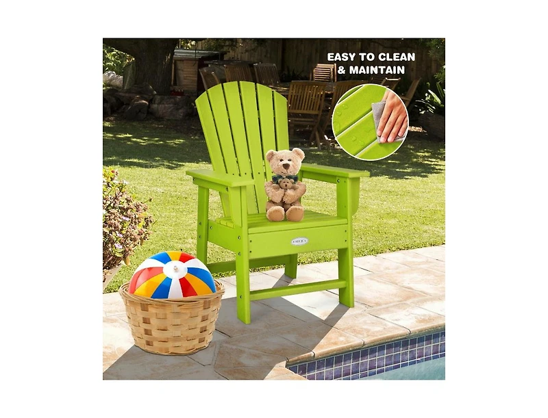 Patio Kids' Adirondack Chair with Ergonomic Backrest