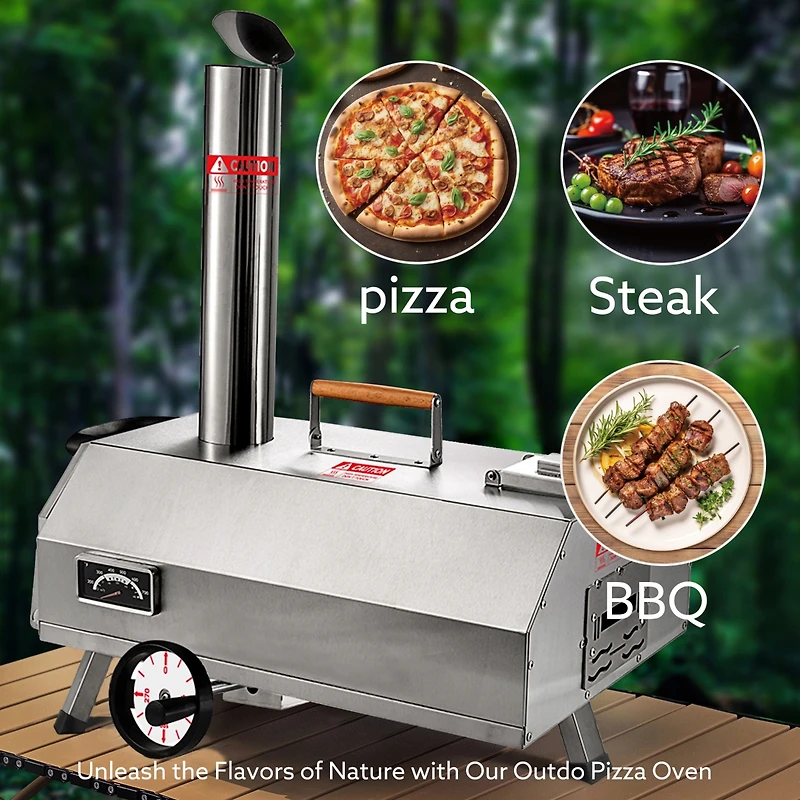 Streamdale Portable Wood Fired Pizza Oven for Outdoor Cooking