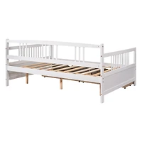Streamdale Full Daybed Wood Bed With Two Drawers