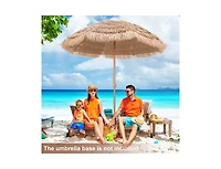 Slickblue 7.2 Feet Patio Thatched Tiki Umbrella Hawaiian Hula Beach Umbrella