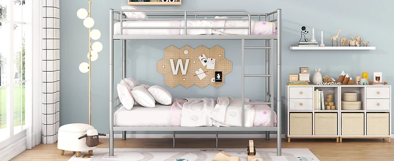 Streamdale Full Over Metal Bunk Bed, White