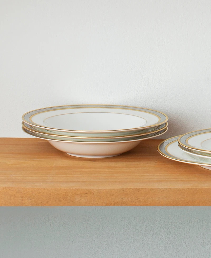 Noritake Brilliance Set of 4 Soup Bowls, 8-1/4", 12 Oz.