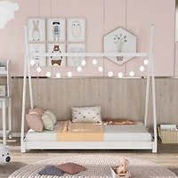 Streamdale Twin House Platform Bed With Triangle Structure