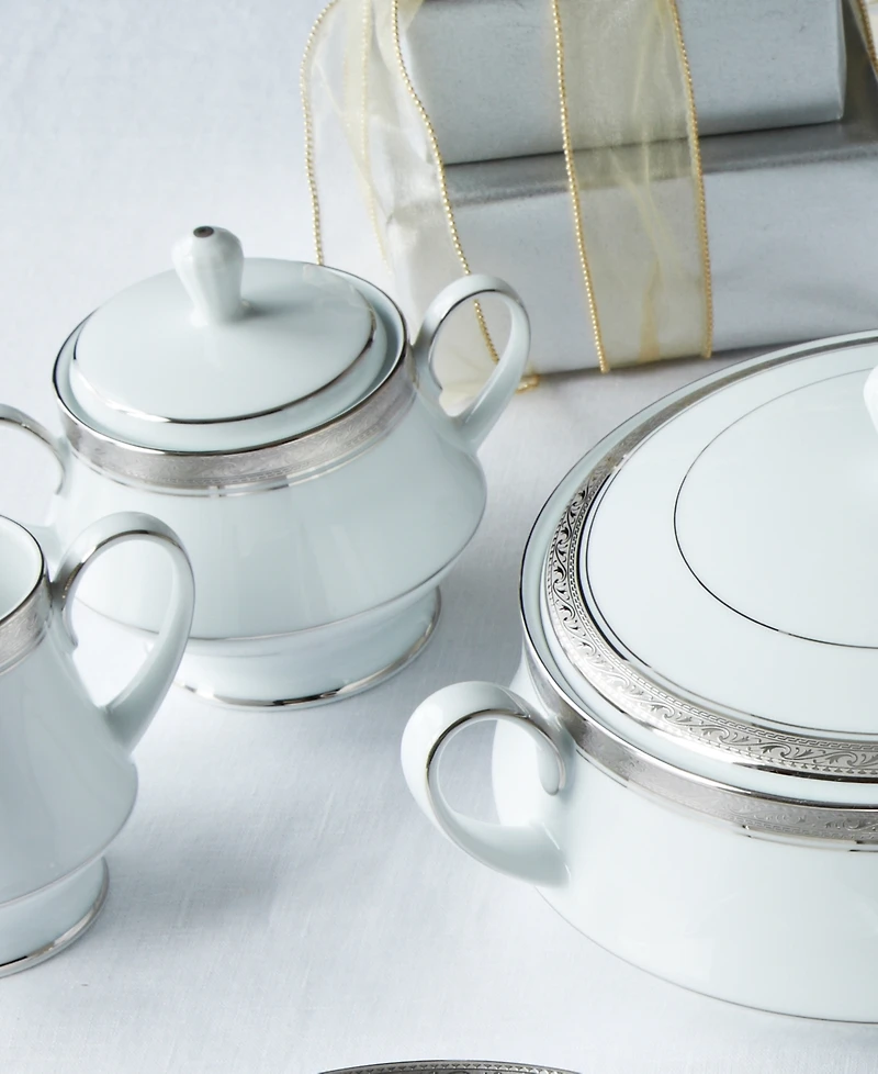 Noritake Crestwood Platinum Sugar Creamer Set
