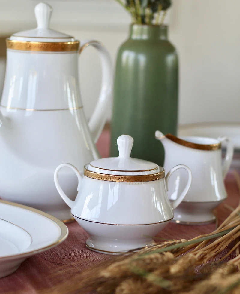 Noritake Charlotta Gold Sugar Creamer Set