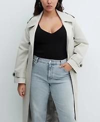 Mango Women's Mom Comfort High Rise Jeans