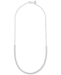 Diamond Bezel Adjustable 17" Tennis Necklace (2 ct. t.w.) 14k White Gold or Yellow Gold, Created for Macy's