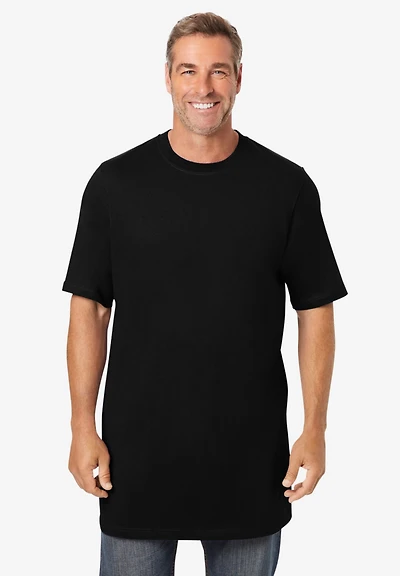 KingSize Big & Tall Shrink-Less Lightweight Longer-Length Crewneck T-Shirt