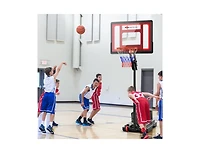 Slickblue Basketball Hoop with 5-10 Feet Adjustable Height for Indoor Outdoor