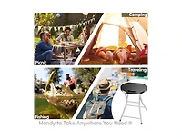 Slickblue 28 Inch Portable Folding Stools with 330lbs Limited Sturdy Frame