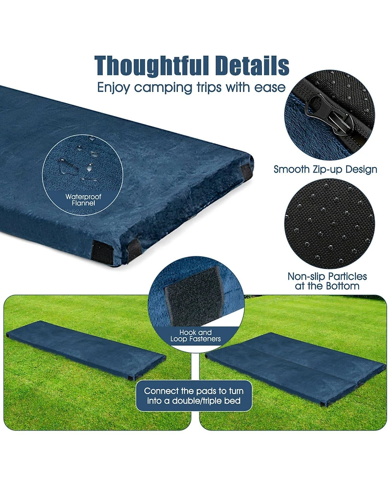 Lightweight Portable Memory Camping Mattress with Carrying Bag