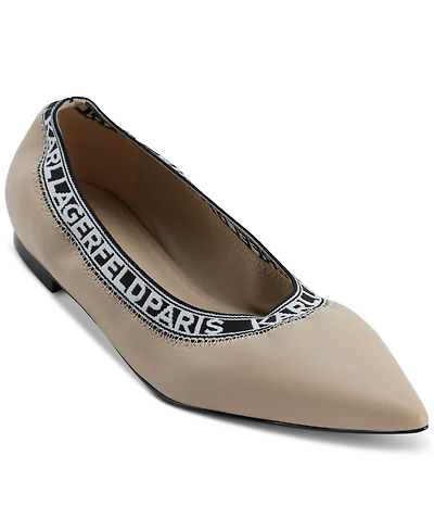 Karl Lagerfeld Paris Women's Vinette Pointed-Toe Ballet Flats