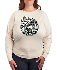 Hybrid Apparel Wildflower Circle Plus Graphic Pullover