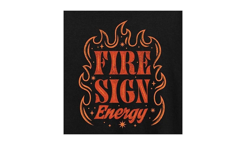 Hybrid Apparel Fire Sign Energy Plus Graphic T-Shirt
