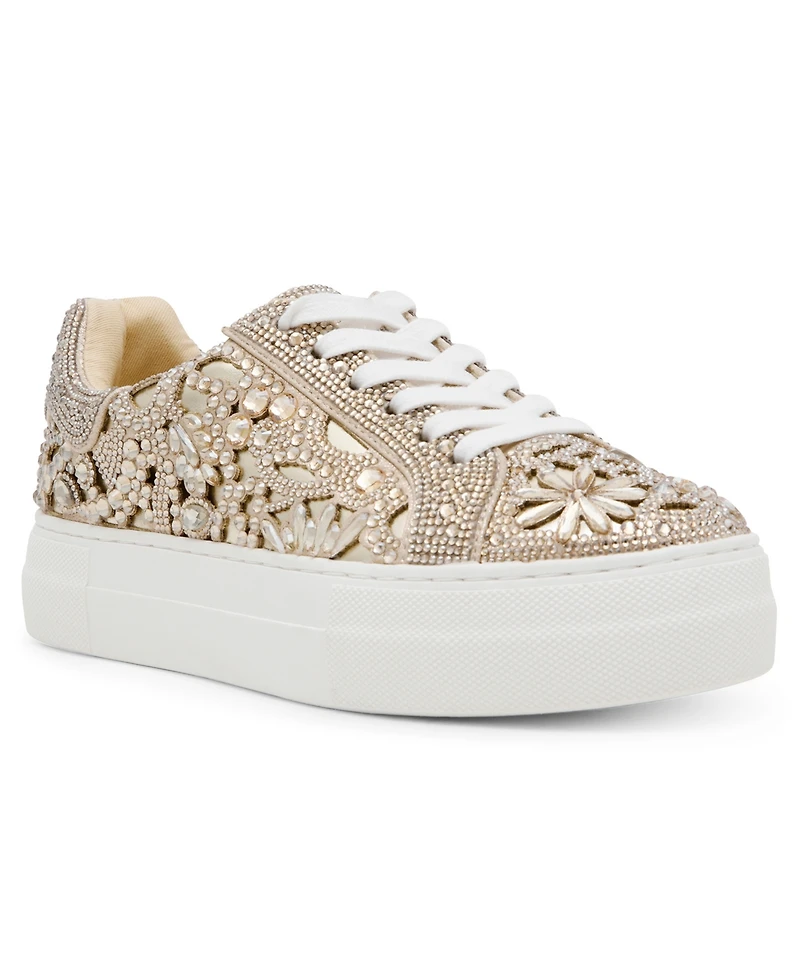 Betsey Johnson Women's Reily Rhinestone Platform Sneakers