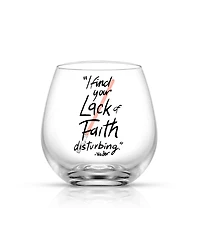 JoyJolt Star Wars Darth Vader Lightsaber Collection 15 oz Stemless Drinking Glass, Set of 2