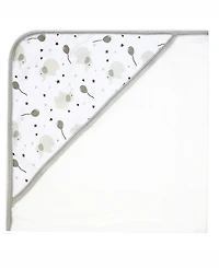 Tendertyme Baby Boys and Baby Girls Elephant and Balloons Hooded Bath Towel and Wash Cloth Set