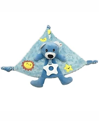 Tendertyme Baby Boys and Girls 3 Piece Fleece Blanket Taggy Toy Gift Assortment