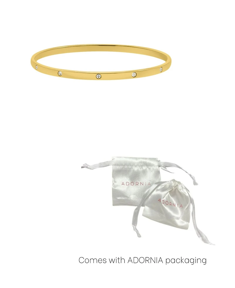 Adornia Gold Tarnish Resistant Bangle Stacker