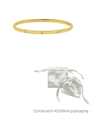 Adornia Gold Tarnish Resistant Bangle Stacker