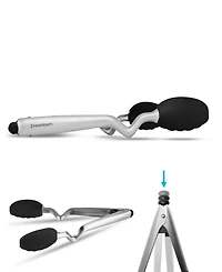 Dreamfarm 9" Stainless Steel Silicone Tongs