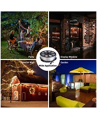 DELight 150' 2 Wire Led Rope Light Home Party Xmas In/Outdoor Decoration Lighting Red