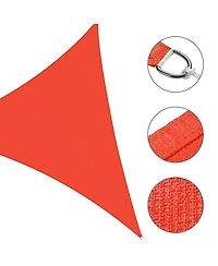 25 Ft 97% Uv Block Triangle Sun Shade Sail Canopy Outdoor Patio Pool Cover Net