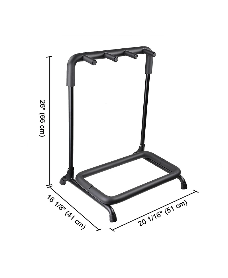 Yescom 3 Three Holder Multi Guitar Folding Stand Band Stage Bass Acoustic Guitar Display Rack