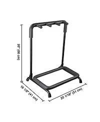 Yescom 3 Three Holder Multi Guitar Folding Stand Band Stage Bass Acoustic Guitar Display Rack